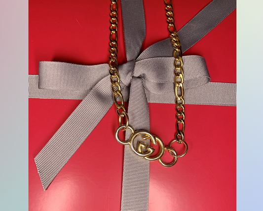 Repurposed 18k Gold Gucci Necklace